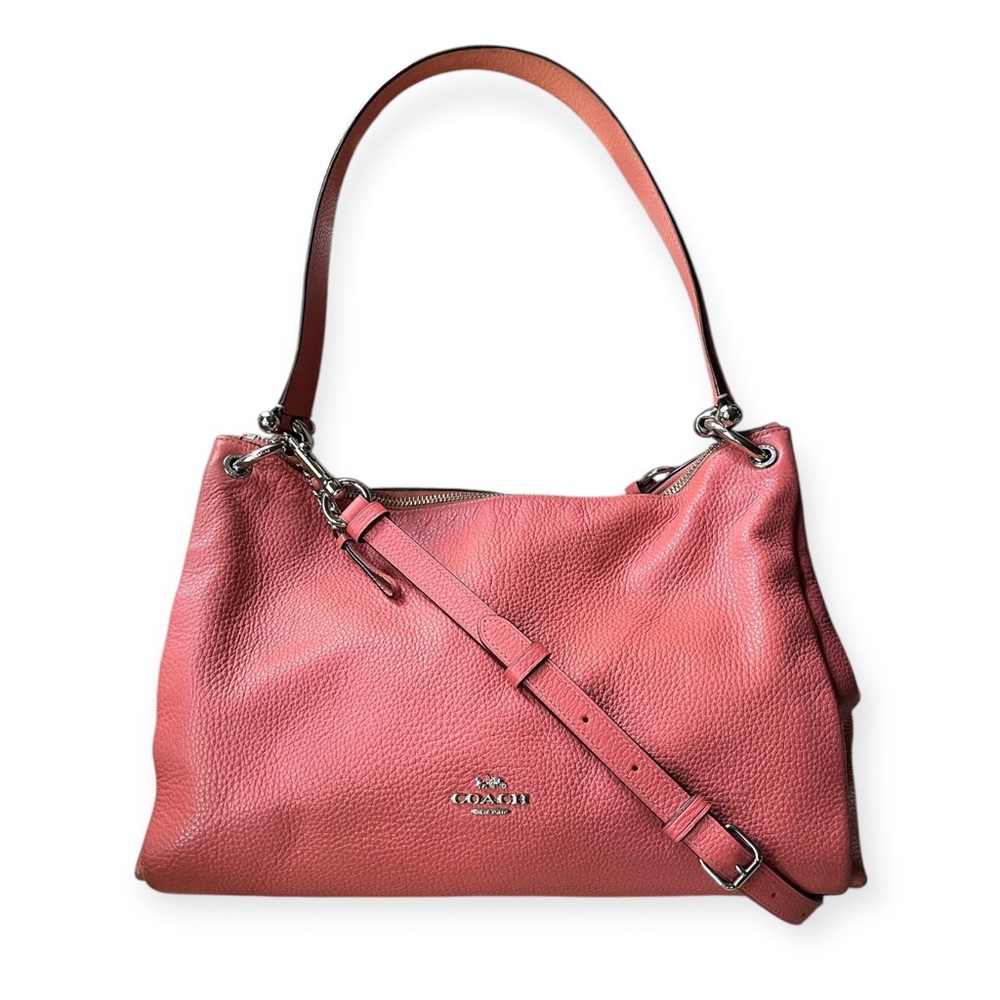 Coach Mia Shoulder Bag in Coral Red F28966, MSRP $398
